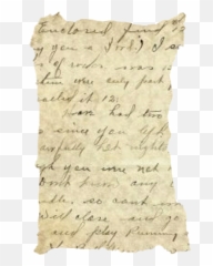 Download Hd Old Paper Writing Template Transparent Png Image - Background Old Letter Png,Piece Of Paper Png