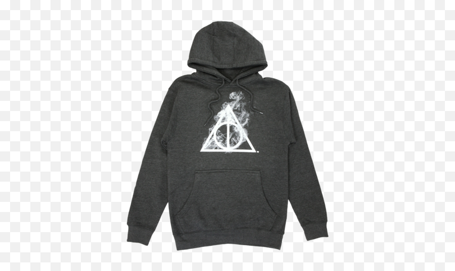 Deathly Hallows Charcoal Heather Hoodie - Palm Angels Skull Hoodie Png,Deathly Hallows Png