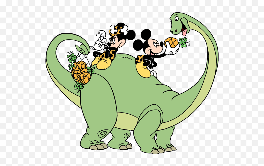 Splashing Minnie Mickey Riding Dinosaur - Minnie Mickey And Minnie Dinosaur Png,Mickey And Minnie Png