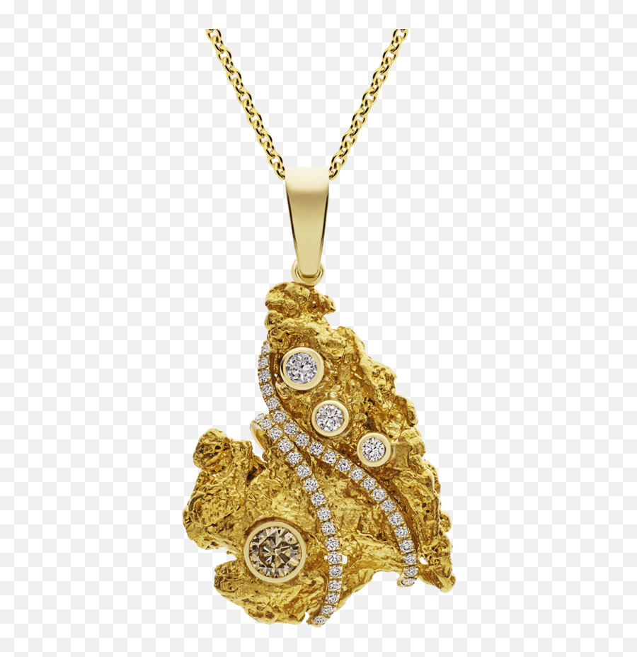 Champagne Diamond Nugget Pendant - This 104 Ounce Natural Pendant Png,Gold Nugget Png