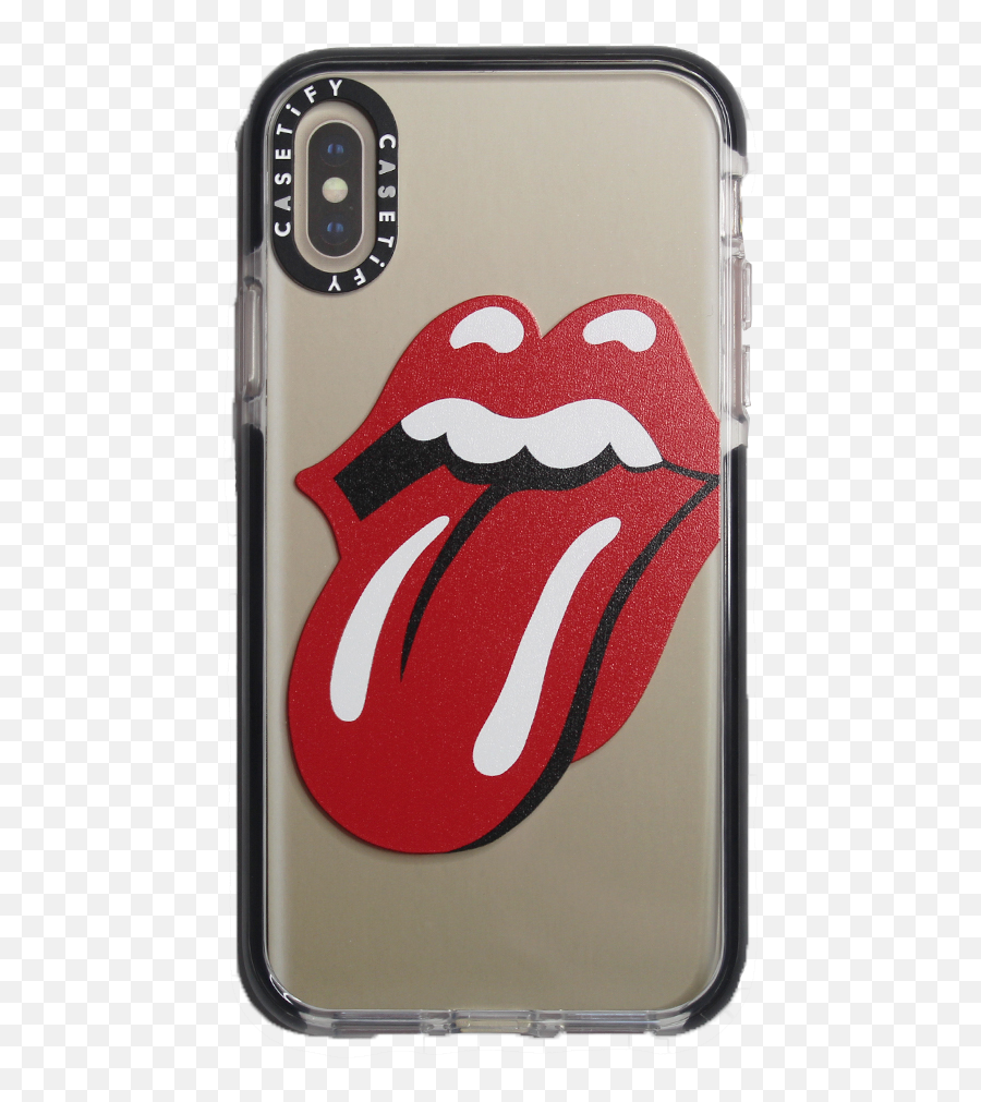 Rolling Stones X Casetify Clear Impact Iphone Case - Rolling Stones Tongue Png,Iphone X Transparent