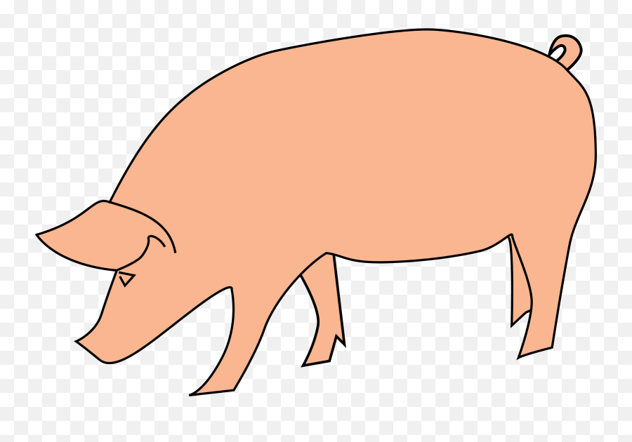Download Pig Silhouette Png - Larawan Ng Baboy Clip Art,Pig Silhouette Png