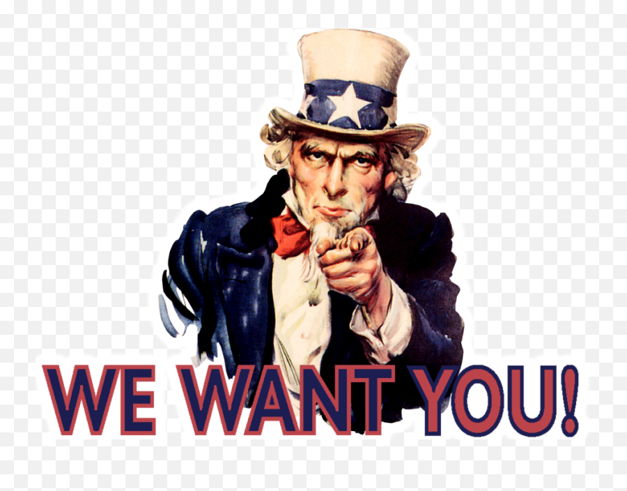 Uncle Sam I Want You Png Transparent - We Need You American Poster,Uncle Sam Png
