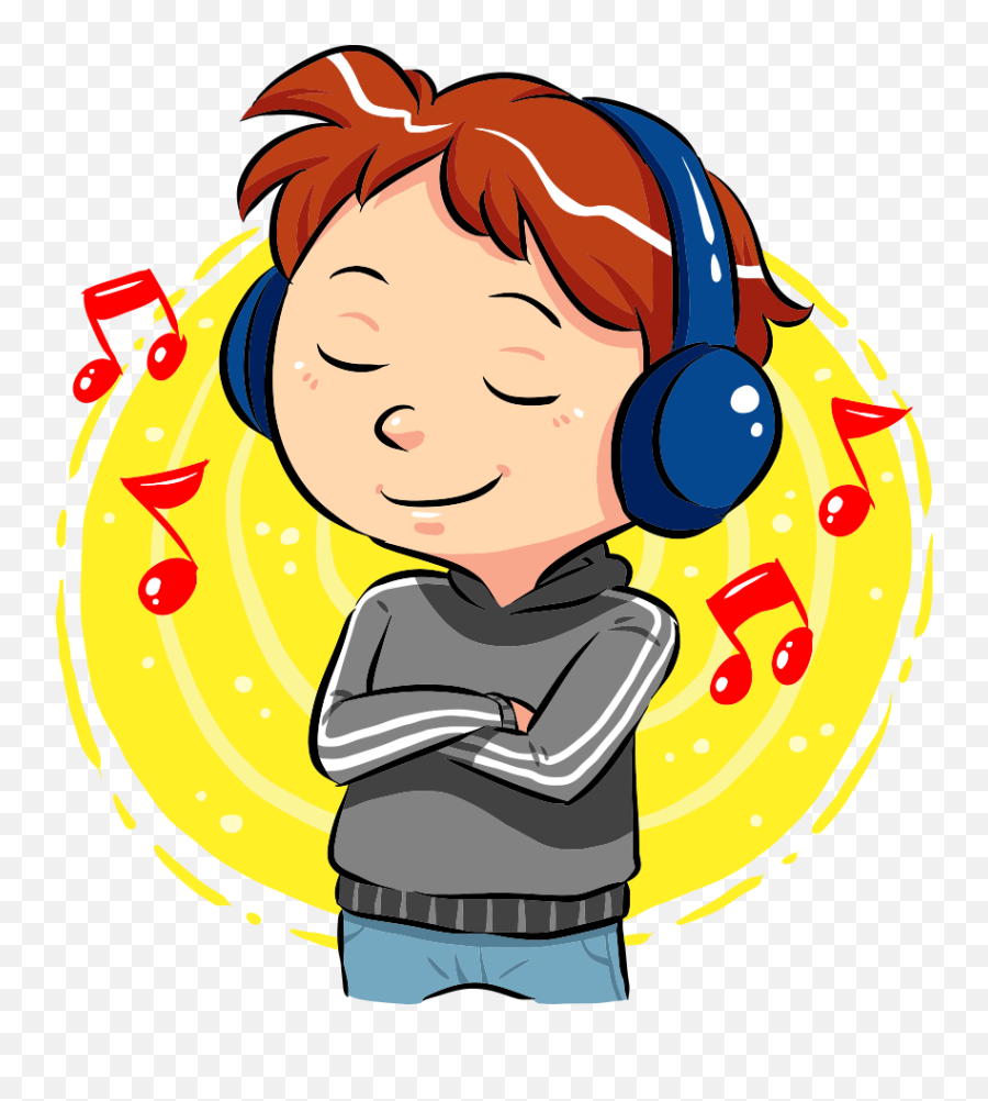 Music Listening Clip Art - Listen To Music Clipart Listen To Music Clipart Png,Listening Png