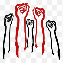 Fist In The Air Png Clipart - Raised Fists Png,Protest Png