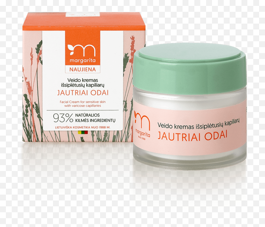 Margarita Jautriai Odai Facial Cream For Sensitive Skin With Png