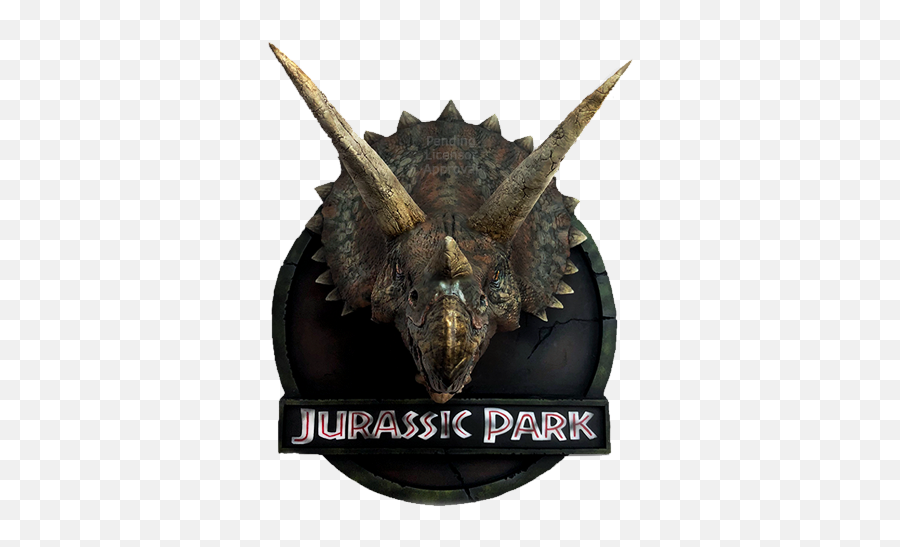 Jurassic Park Triceratops - Jurassic Park Triceratops Bust Png,Jurassic Park Logo Png
