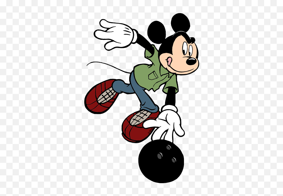 Person Bowling Png Clipart Royalty Free Download - Mickey Mickey Mouse Playing Bowling,Bowling Png