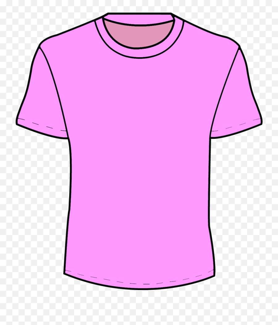 Plain Violet T Shirt Back - Pink Shirt Clipart Png,Purple Shirt Png