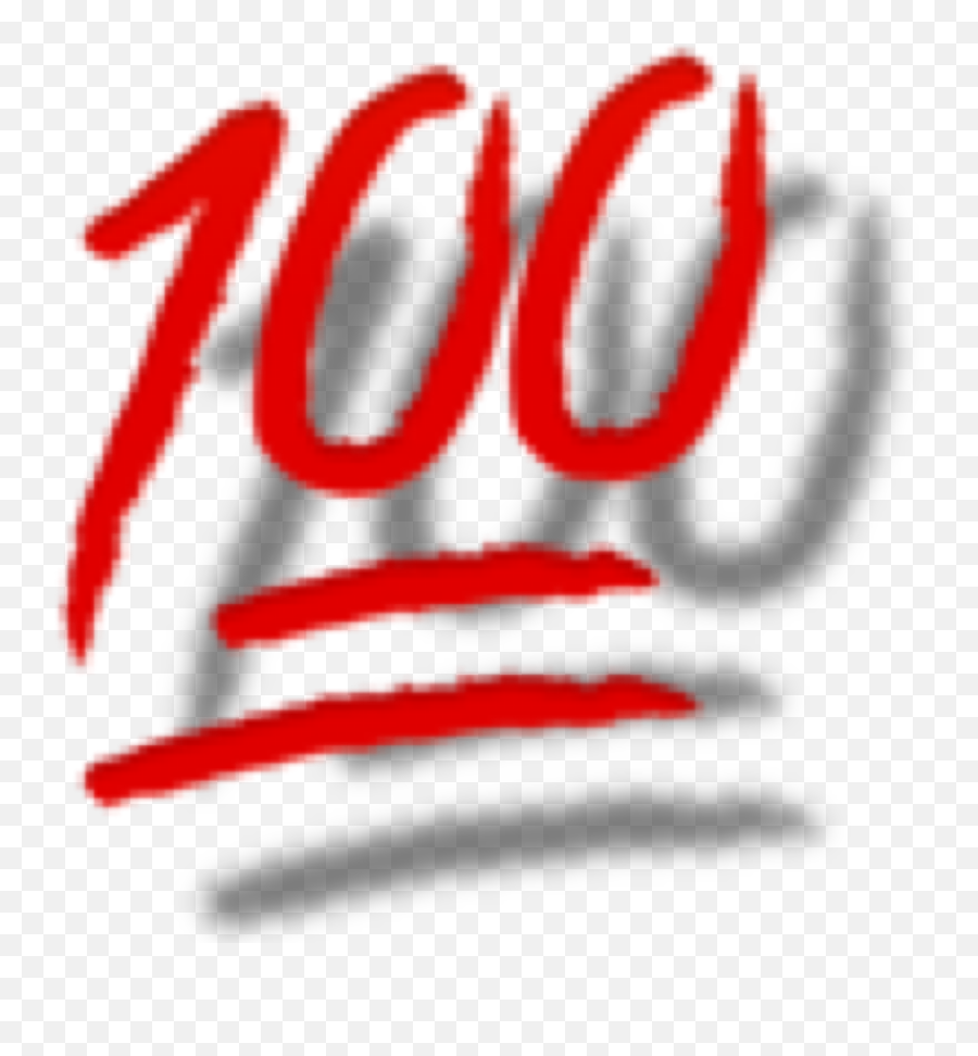 100 Emoji Red 100emoji Sticker - Graphic Design Png,100 Emoji Png