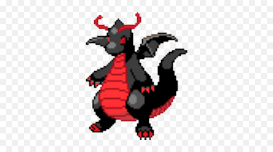Download Hd Demon Dragonite - Pixel Art Png,Dragonite Png