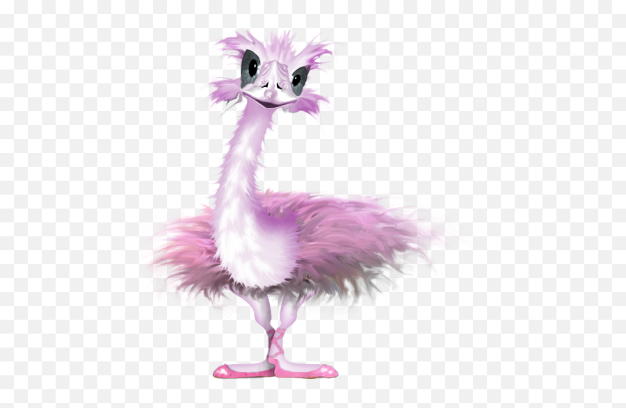 Download Hd Clipart Animals Ostrich - Pink Ostrich Film Kartun Burung Unta Png,Ostrich Png