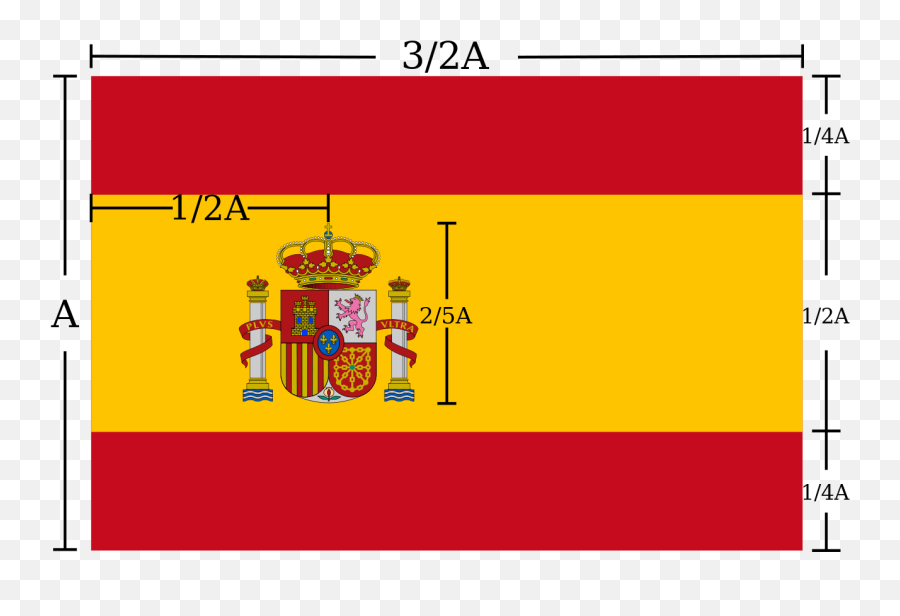 Spain Flag Construction Sheet - Spanish Flag Png,Spanish Flag Png