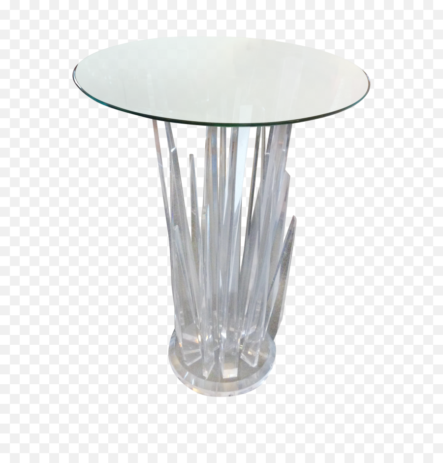 Lucite Console Table Glass Coffee - Glass Table Transparent Png,Outdoor Table Png