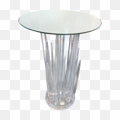 Lucite Console Table Glass Coffee - Glass Table Transparent Png,Outdoor Table Png