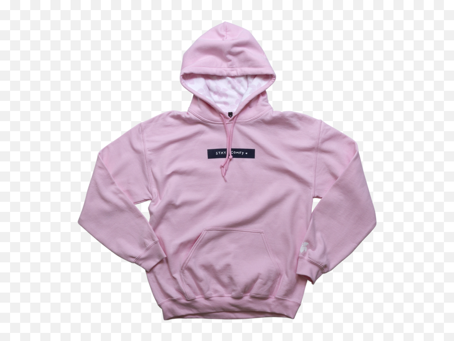 Download Stay Comfy Pink Lined Hoodie Png Sweatshirt
