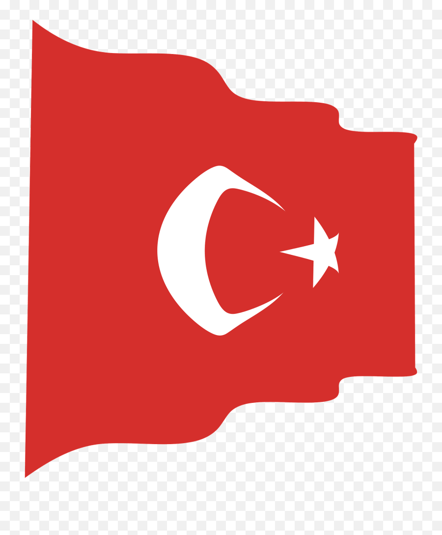 Turkey Wavy Flag Clipart - Vertical Png,Indonesia Flag Png