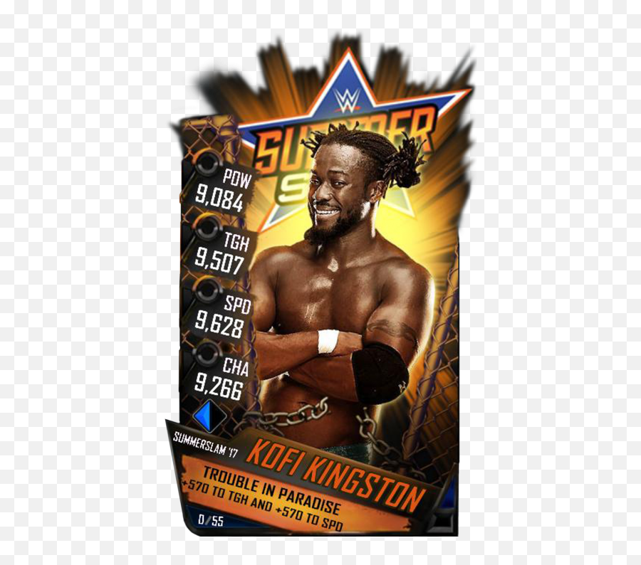 Kofi Kingston - Wwe Supercard Apollo Crews Png,Kofi Kingston Png