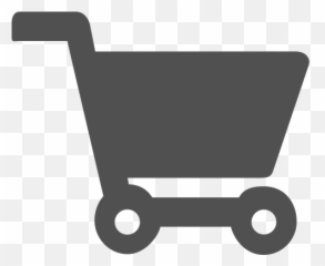 Shopping Cart Icon - Gray Png