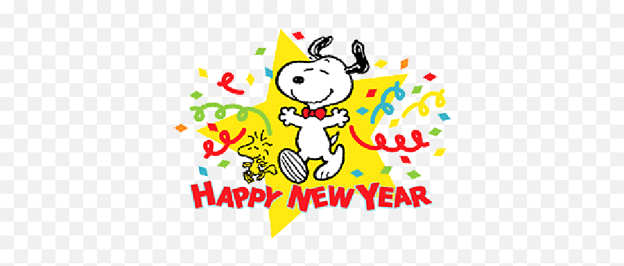 Snoopy New Year Clip Art Cliparts - Happy New Year Snoopy Png,Happy New Year 2017 Png