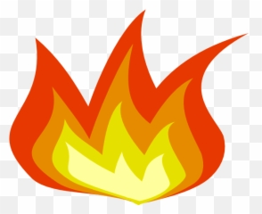 Cartoon Fire Flames Border - Clip Art png