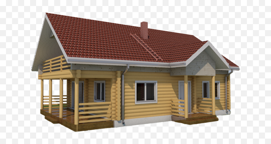 Log House - Horizontal Png,House Roof Png