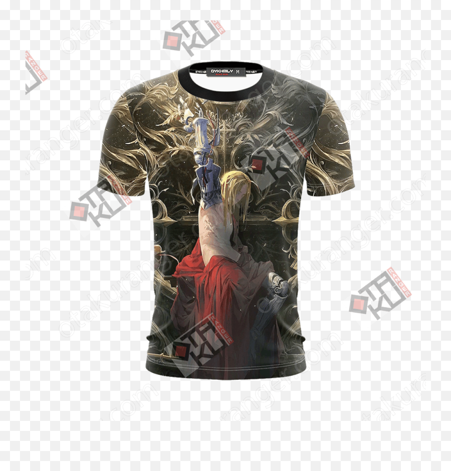 Fullmetal Alchemist Edward Elric Unisex 3d T - Shirt Otakuranger Dio Brando T Shirt Png,Edward Elric Png