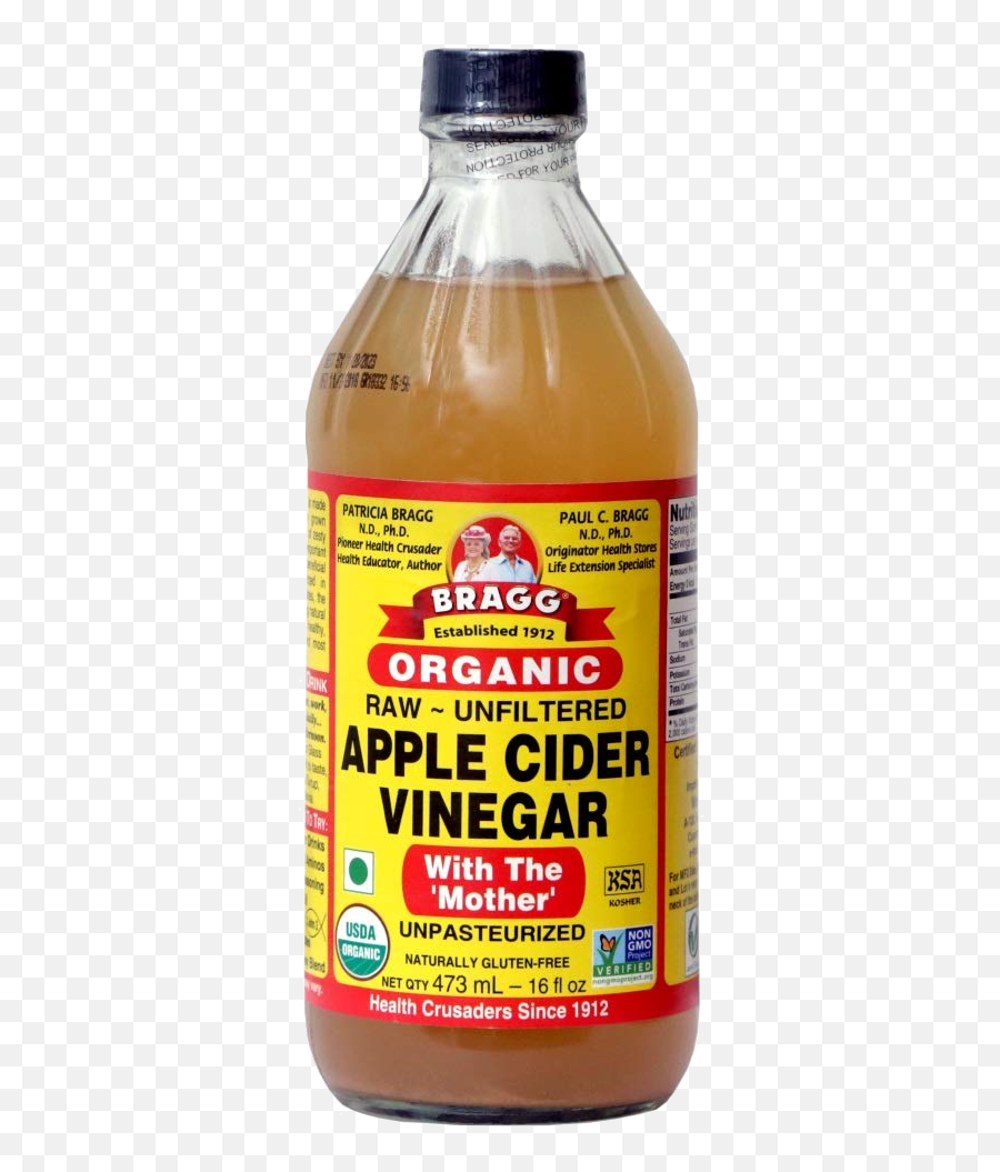 Organic Raw Apple Cider Vinegar - Bragg Apple Cider Vinegar Png,Vinegar Png