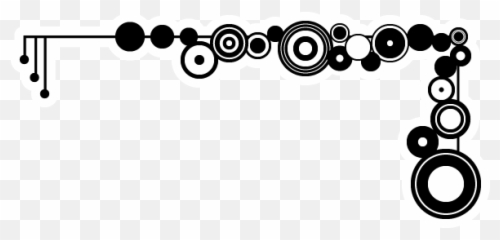 Download Tribal Clipart Corner - Black And White Borders png
