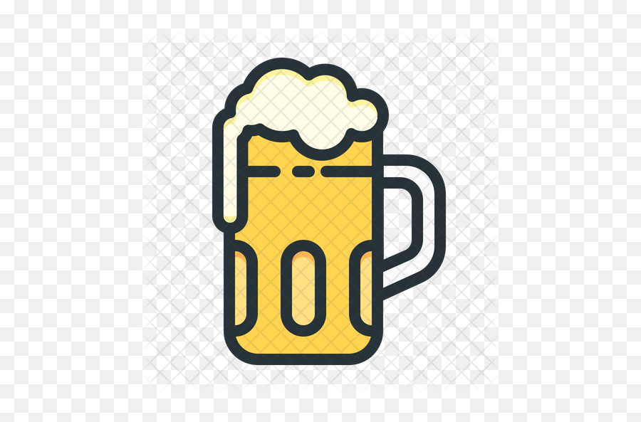Beer Glass Icon Of Colored Outline - Sheikh Zayed Grand Mosque Center Png,Glass Of Beer Png