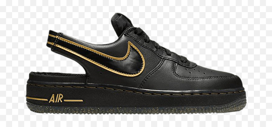 Air Force 1 Vtf Gs Black Metallic Gold - Air Force 1 Vtf Png,Vtf To Png
