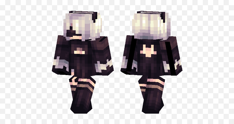 2b Minecraft Pe Skins - Angel Dust Minecraft Skin Png,2b Nier Transparent