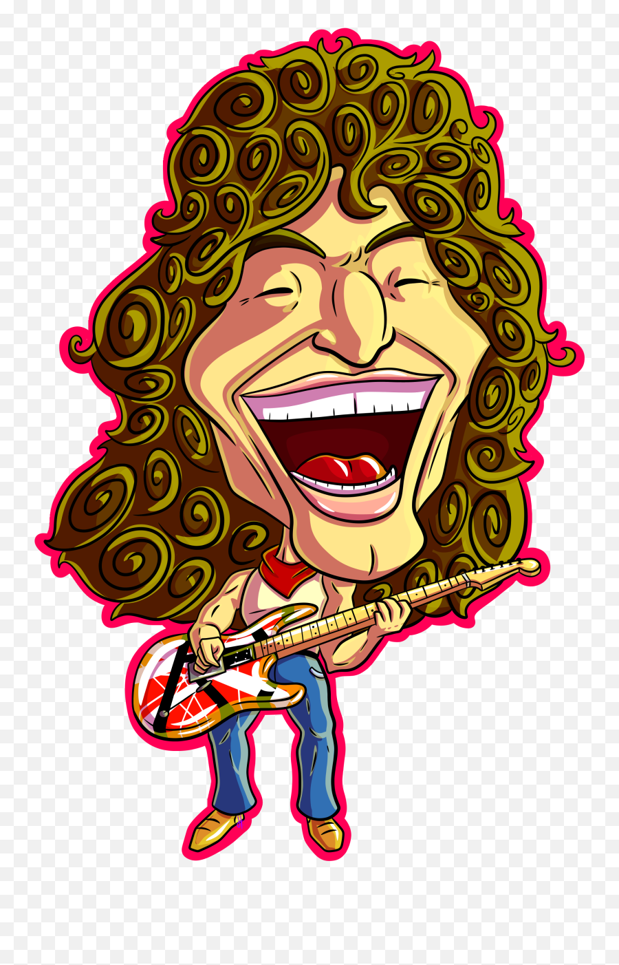 Rip Eddie Van Halen By Pd - Cartoons On Newgrounds Eddie Van Halen Cartoon Png,Van Halen Logo Png