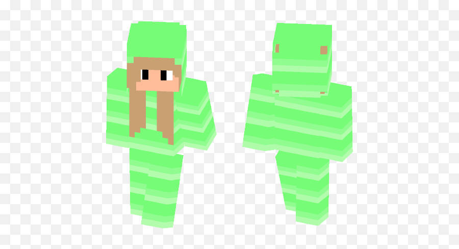 Download Slitherio Onesie Girl - Green Minecraft Skin For Minecraft School Uniforms Skin Png,Slither.io Logo