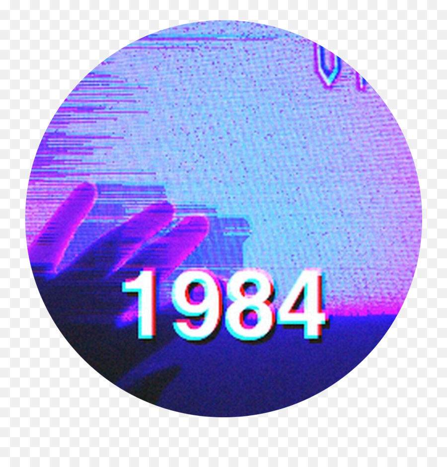 Purple 80s Icon Sticker - Cute Purple Aesthetic Profile Png,80s Icon