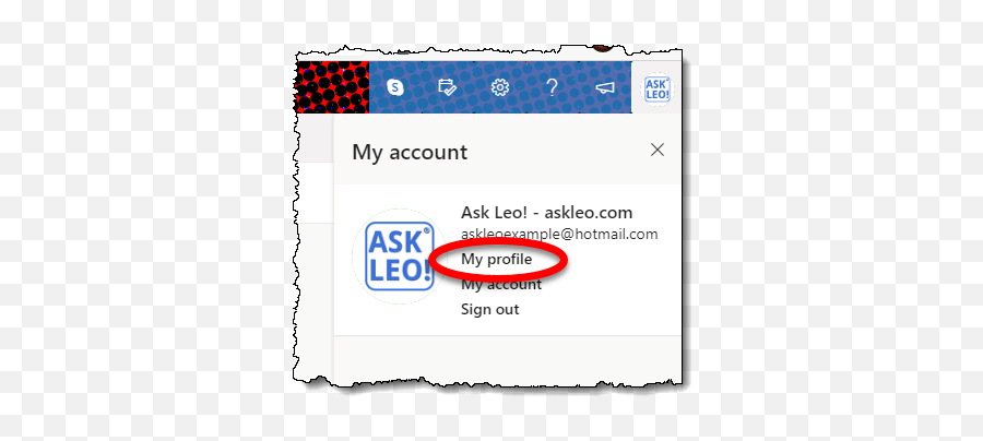 How Do I Correct My Microsoft Account Outlookcom Time - Dot Png,Windows Profile Icon
