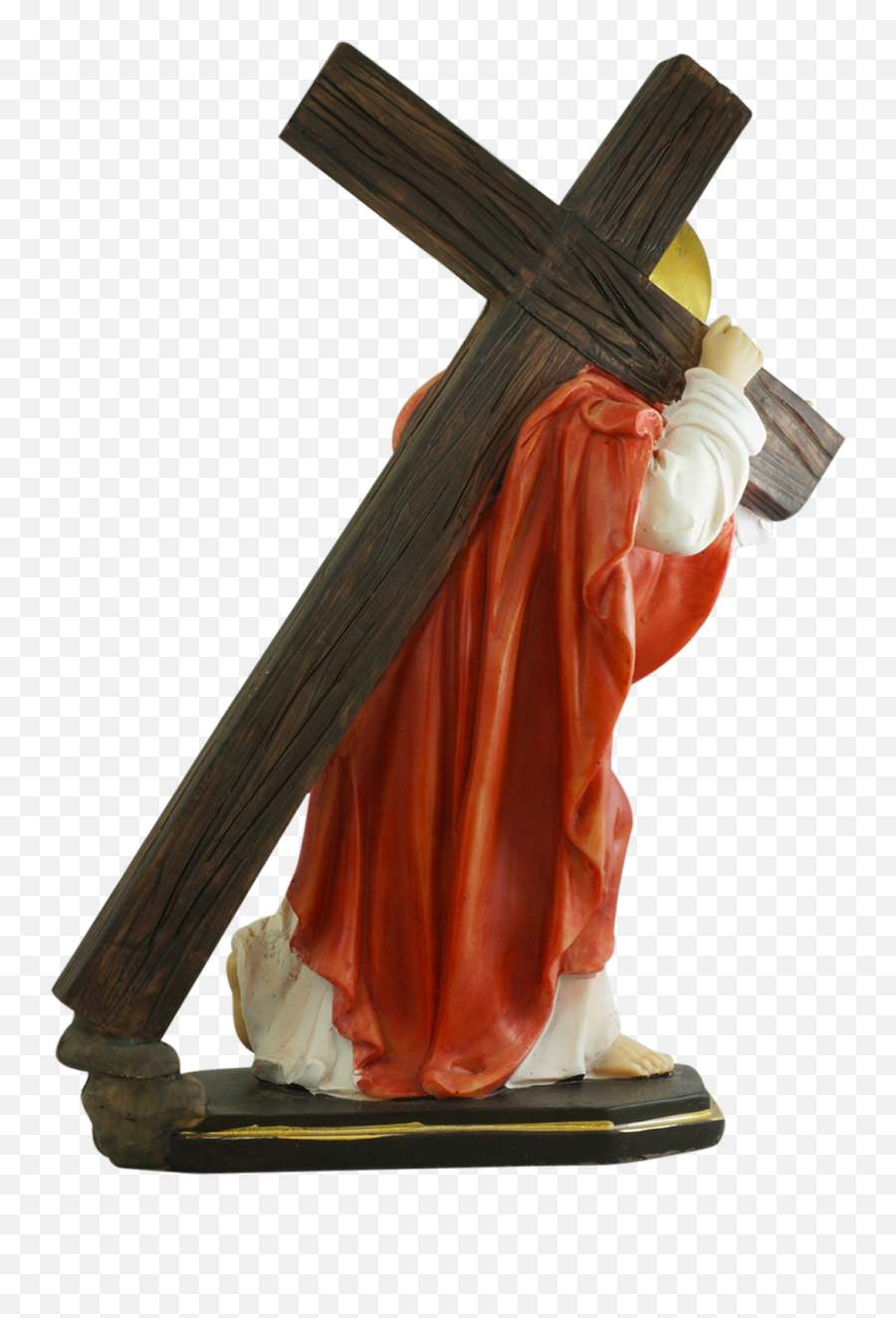 Jesus Statue Carry The Cross - Christian Cross Png,Icon Of The Crucifixion