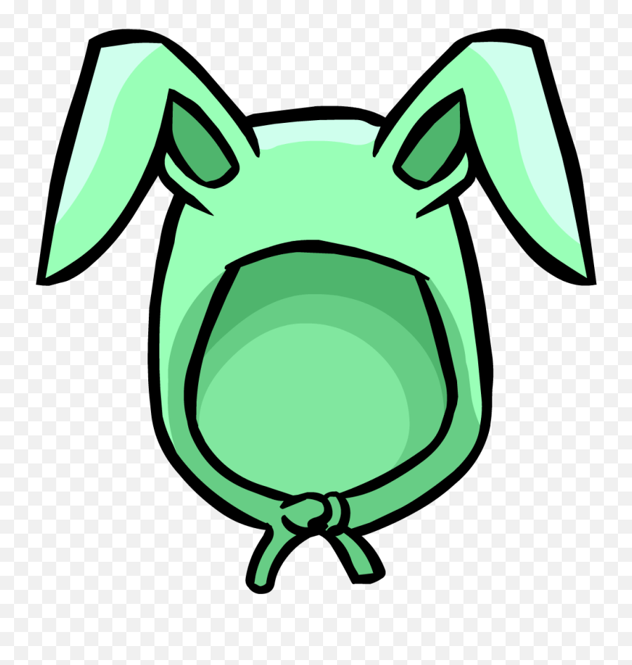 Green Bunny Ears - Bad Bunny Png Logo,Bunny Ears Transparent