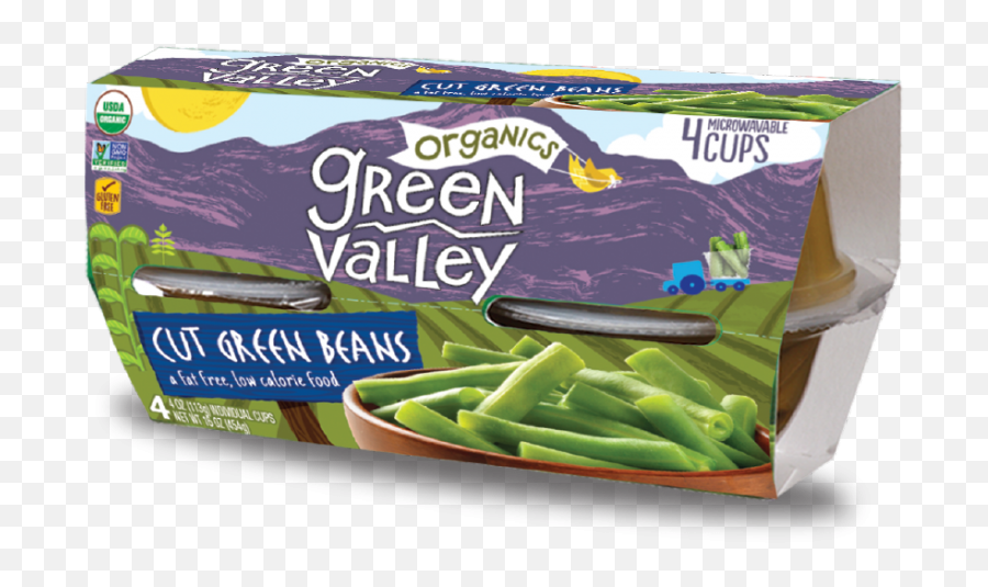 Single - Serve Green Beans U2013 Green Valley Organics Snap Pea Png,Green Beans Png