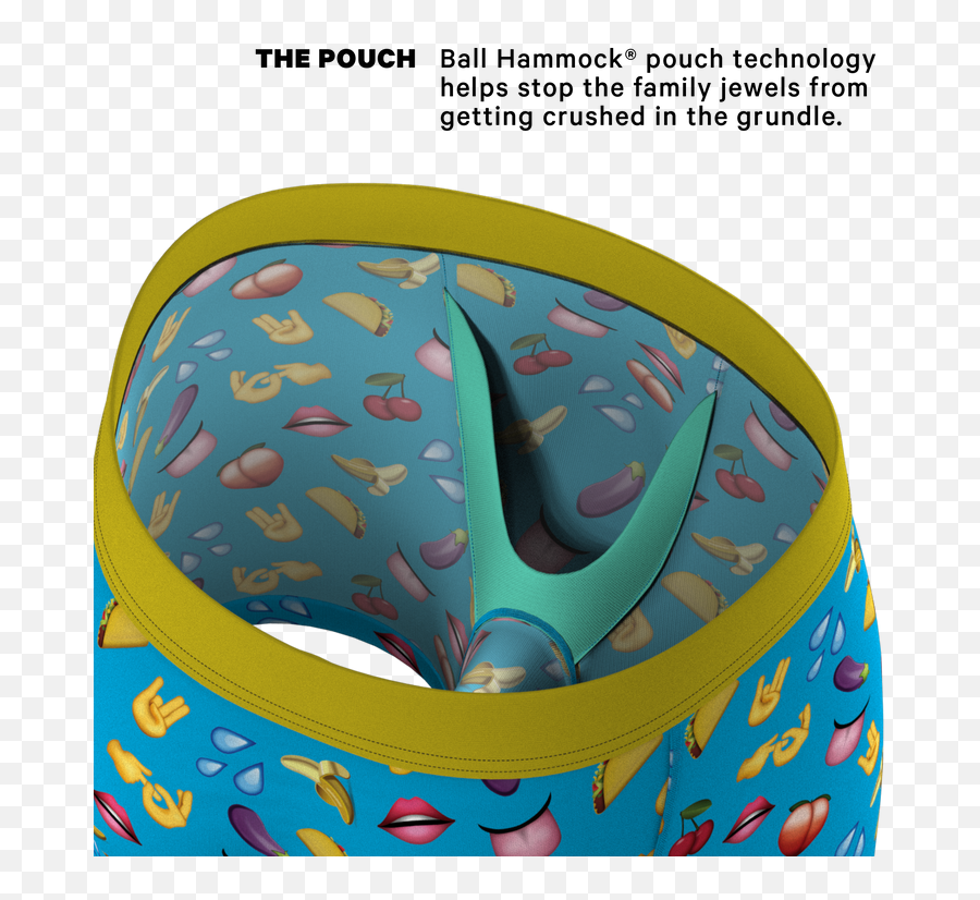 The Innuendo Emoji Ball Hammock Pouch Underwear - Ball Hammock Png,Emoji Icon Answers Level 51