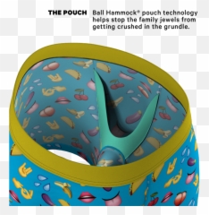 The Innuendo Emoji Ball Hammock Pouch Underwear - png