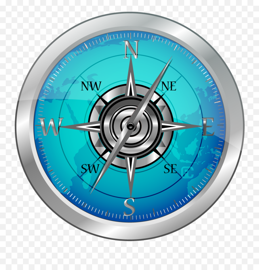 Fllcasts Gyrocompass - Blue Compass Clock Vector Png,Netscape Icon