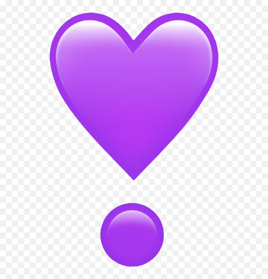Picture - Heart Exclamation Emoji Png,Purple Heart Emoji Png