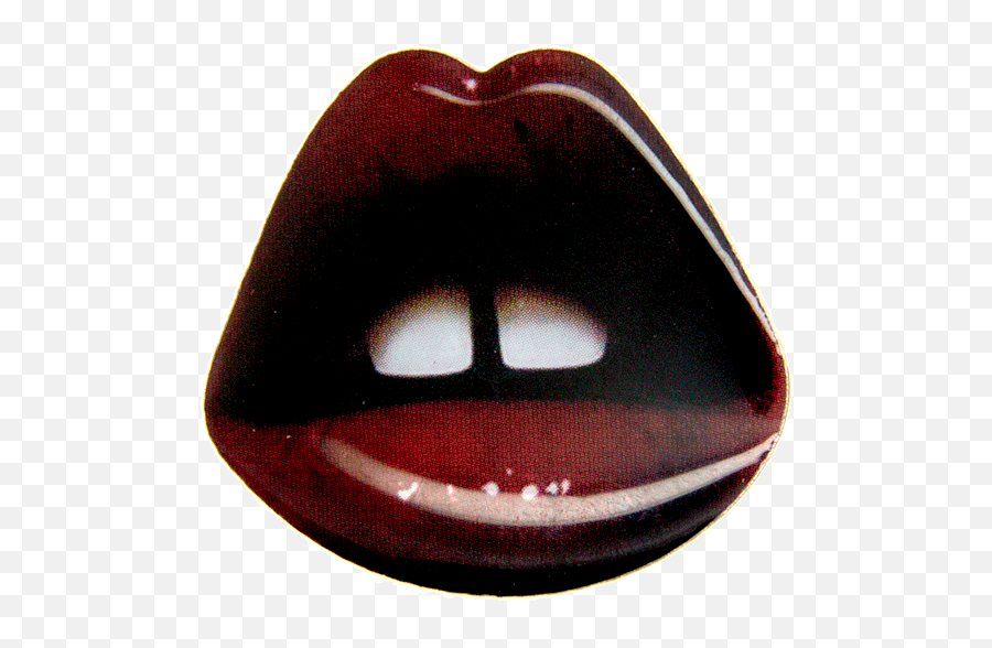 Dark Red Lips Print Pin - Godertme Png,Lip Print Png