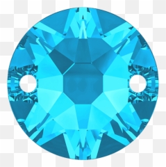 Swarovski Button 3288 Aquamarine 12mm Cheap - Sew On Rose Gold Swarovski Png,Aquamarine Png