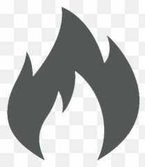 Fire - icon Universal Safety Training Black Fire Clipart Png