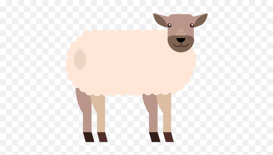 Sheep Lamb Wool Hoof Tail Flat Rounded Geometric Transparent Png Icon