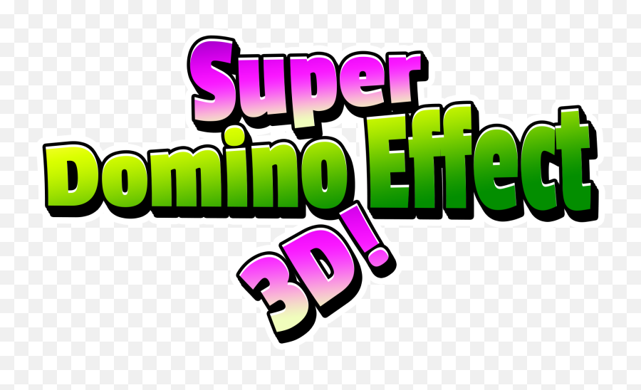 Super Domino Effect 3d - Video Game Clipart Full Size Clip Art Png,Dominoes Png