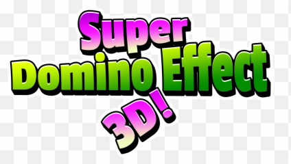 Super Domino Effect 3d - Video Game Clipart Full Size Clip Art Png,Dominoes Png
