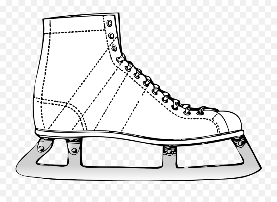 Fileice Skatesvg - Wikimedia Commons Ice Skate Free Drawing Png,Ice Skates Png